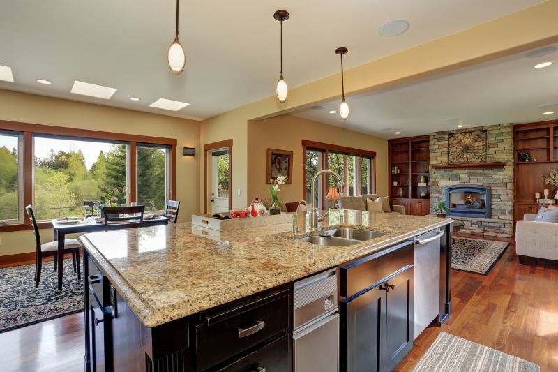 Modern Kitchen with Granite Surfaces